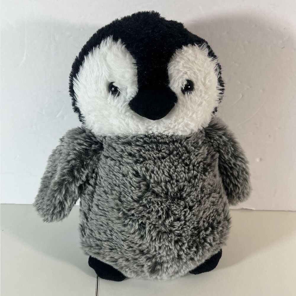 KellyToy Penguin Plush Toy Stuffed Animal Bird Happy Feet Black Gray